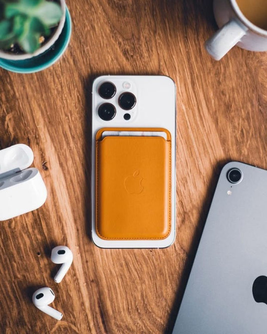 Tarjetero Cartera Piel Pu Magsafe Para iPhone